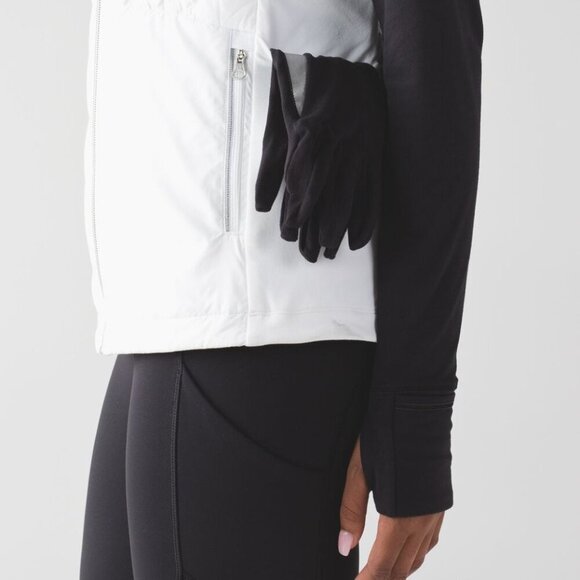 Lululemon women's Down For A Run white Vest size 4 - Picture 2 of 9